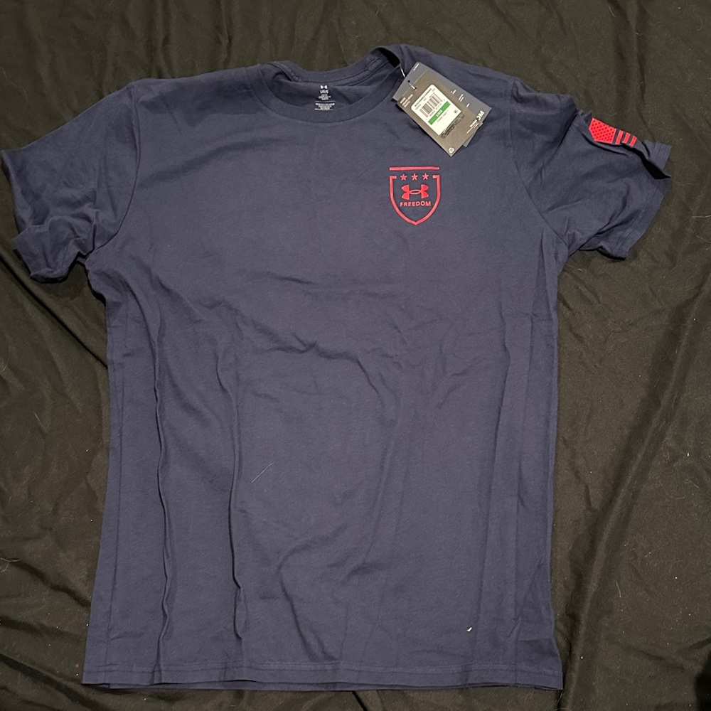 Under Armour Men's Dark Blue Freedom Eagle Tee